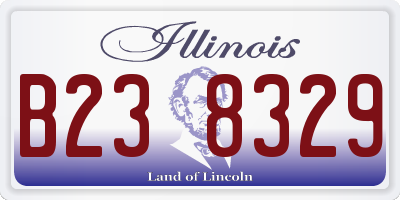 IL license plate B238329