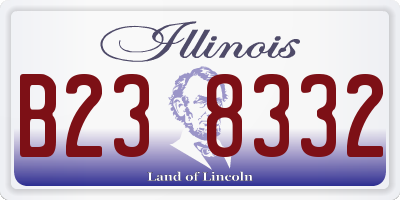 IL license plate B238332