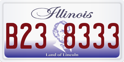 IL license plate B238333