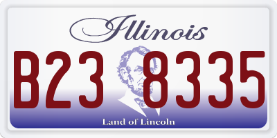 IL license plate B238335