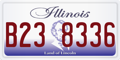 IL license plate B238336