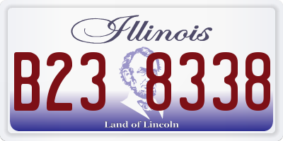 IL license plate B238338