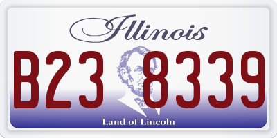 IL license plate B238339