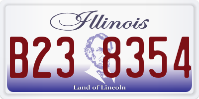 IL license plate B238354