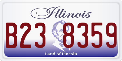 IL license plate B238359