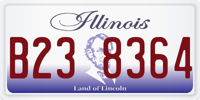 IL license plate B238364