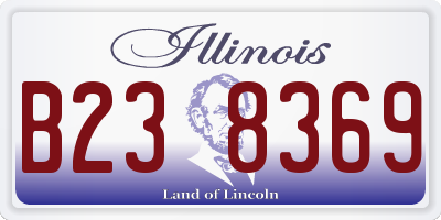 IL license plate B238369