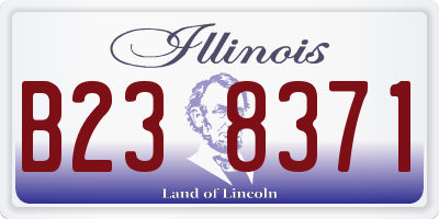 IL license plate B238371