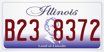 IL license plate B238372