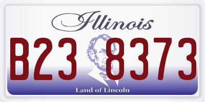 IL license plate B238373