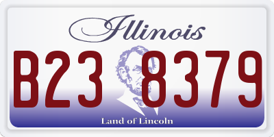 IL license plate B238379