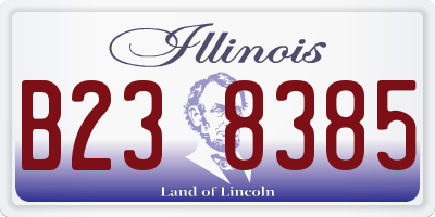 IL license plate B238385