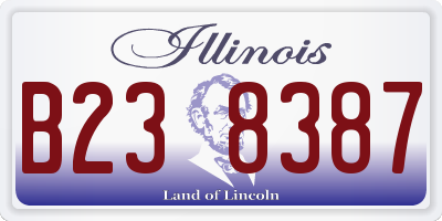 IL license plate B238387