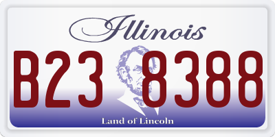 IL license plate B238388