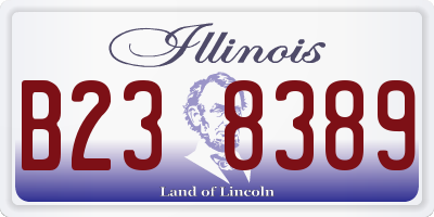 IL license plate B238389