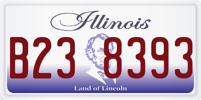IL license plate B238393