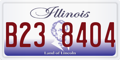 IL license plate B238404