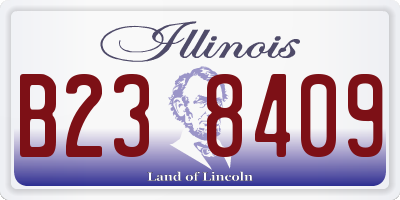 IL license plate B238409