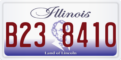 IL license plate B238410