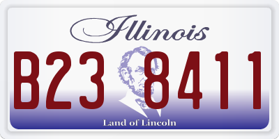 IL license plate B238411
