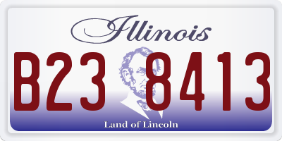 IL license plate B238413