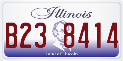 IL license plate B238414