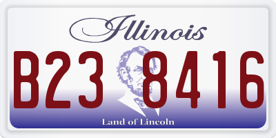 IL license plate B238416