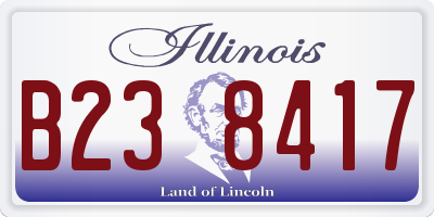 IL license plate B238417