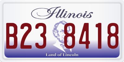 IL license plate B238418