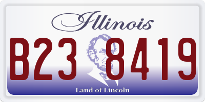 IL license plate B238419