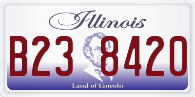 IL license plate B238420