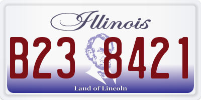 IL license plate B238421