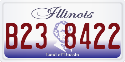 IL license plate B238422