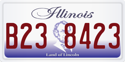IL license plate B238423