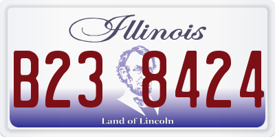 IL license plate B238424