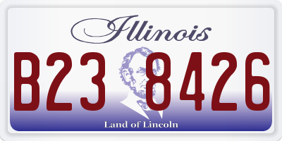 IL license plate B238426