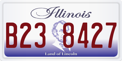IL license plate B238427