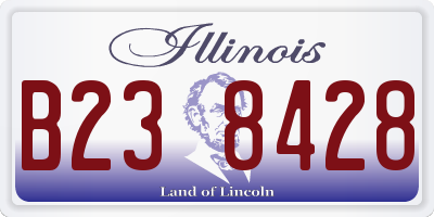 IL license plate B238428
