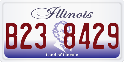 IL license plate B238429