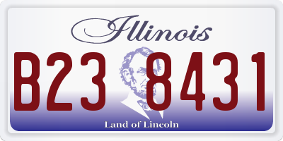 IL license plate B238431