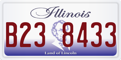 IL license plate B238433