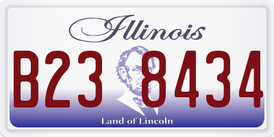 IL license plate B238434
