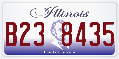 IL license plate B238435
