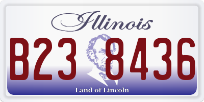 IL license plate B238436