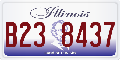 IL license plate B238437