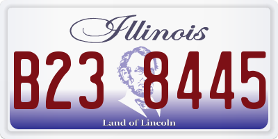 IL license plate B238445