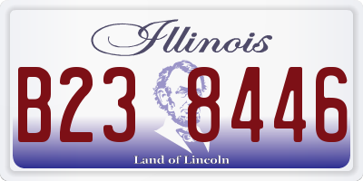 IL license plate B238446