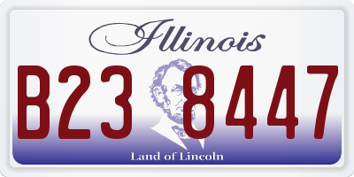 IL license plate B238447