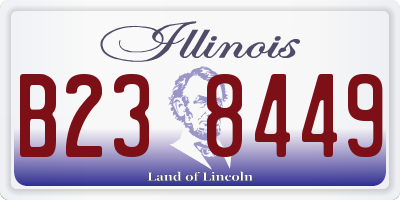IL license plate B238449