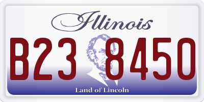 IL license plate B238450